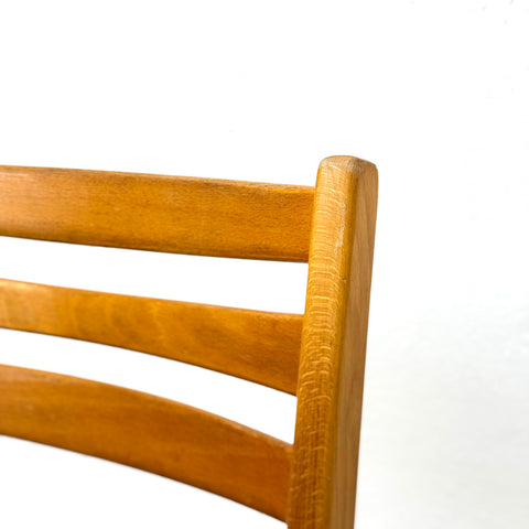 Set of 4 dining chairs in beech, 1950s-60s - Beyo Vintage