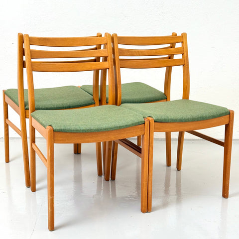 Set of 4 dining chairs in beech, 1950s-60s - Beyo Vintage