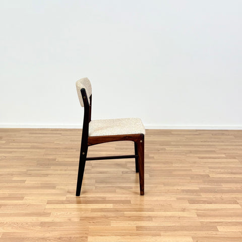 Set of 4 dining chairs in dark wood, 1950s-60s, Denmark - Beyo Vintage
