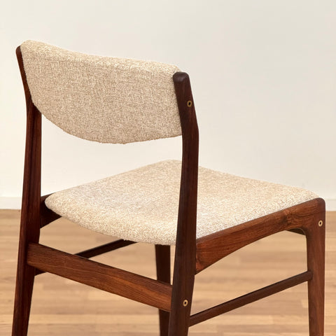 Set of 4 dining chairs in dark wood, 1950s-60s, Denmark - Beyo Vintage