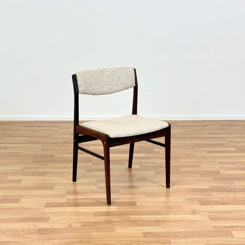 Set of 4 dining chairs in dark wood, 1950s-60s, Denmark - Beyo Vintage