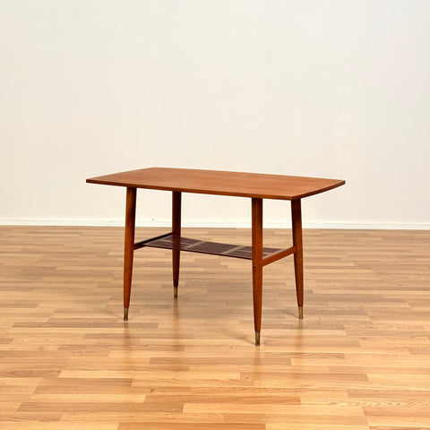 Coffee table in teak & beech, 1950s-60s, Sweden