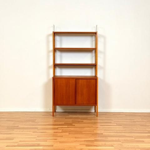 Bookshelf in teak & beech by Bertil Fridhagen