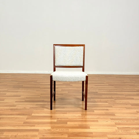 Dining chairs in walnut by Skaraborgs Möbelindustri AB