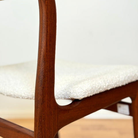 Set om 4 matstolar i teak, 1950-60-tal, Danmark
