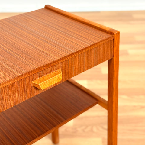 Set of 2 bedside tables in teak, 1950s-60s, Sweden