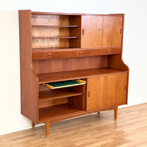 Highboard in teak, 1950s-60s, Denmark - Beyo Vintage