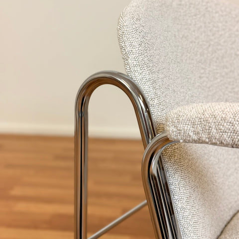 Two armchair in chrome 'model Dodó', 1960s-70s, Hungary