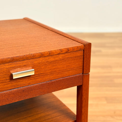 Set of 2 bedside tables in teak, 1950s-60s, Sweden