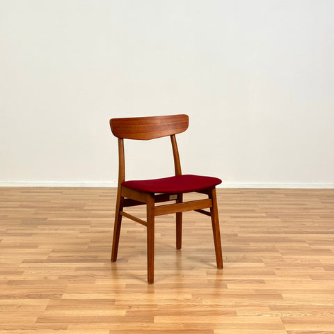 Set of 6 dining chairs in teak & beech by Findahl, 1950s-60s, Denmark