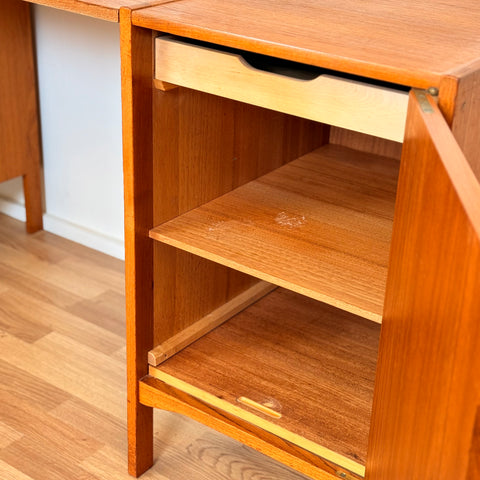 MISSING TYPE Modular working desk in teak, 1950s-60s, Denmark - Beyo Vintage