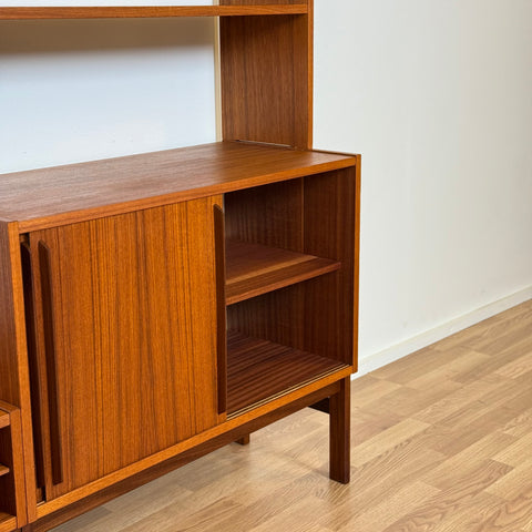 Bookshelf system in teak, 6 sections, 1950s-60s, Sweden - Beyo Vintage