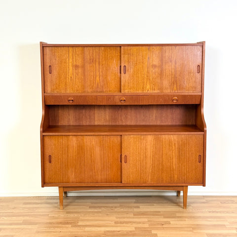 Highboard in teak, 1950s-60s, Denmark - Beyo Vintage