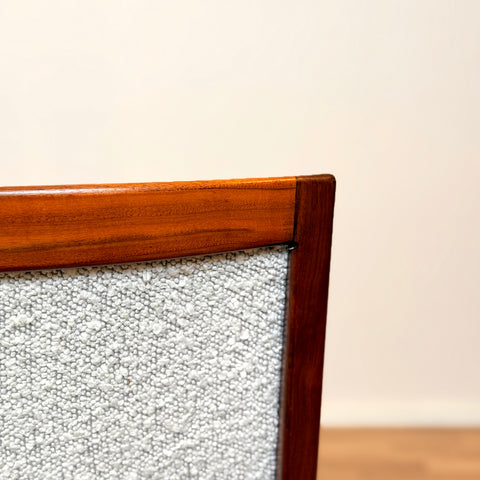 Dining chairs in walnut by Skaraborgs Möbelindustri AB