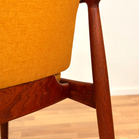 Armchair in solid teak, 1950s-60s Denmark