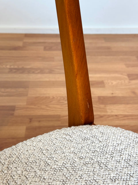 Set of 6 dining chairs in beech & teak, by Farstrup, 1950s-60s, Denmark