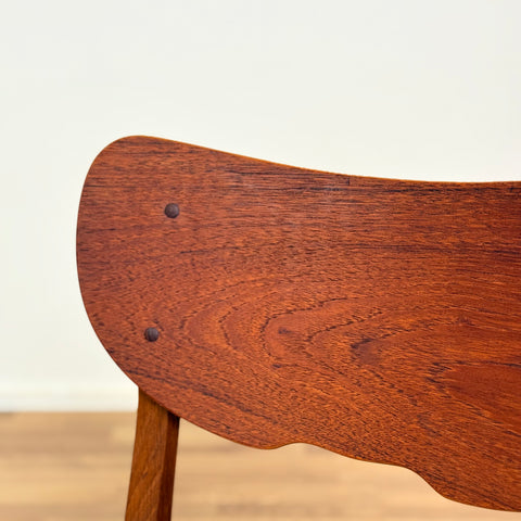 Set of 4 dining chairs in teak and oak, 1950s-60s, Denmark - Beyo Vintage