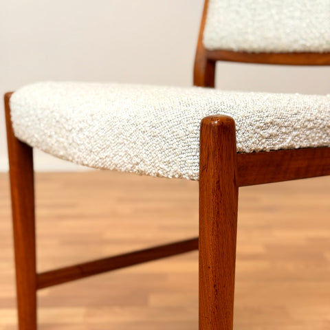 Dining chairs in walnut by Skaraborgs Möbelindustri AB