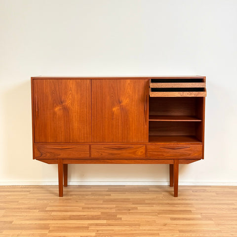 Highboard in teak, 1950s-60s, Denmark - Beyo Vintage