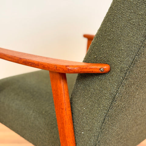 Armchair in solid teak, 1950s-60s, Sweden