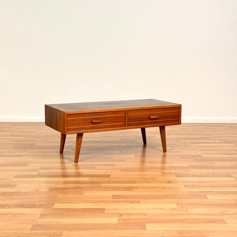 Side table in teak & walnut, 1950s-60s, Denmark