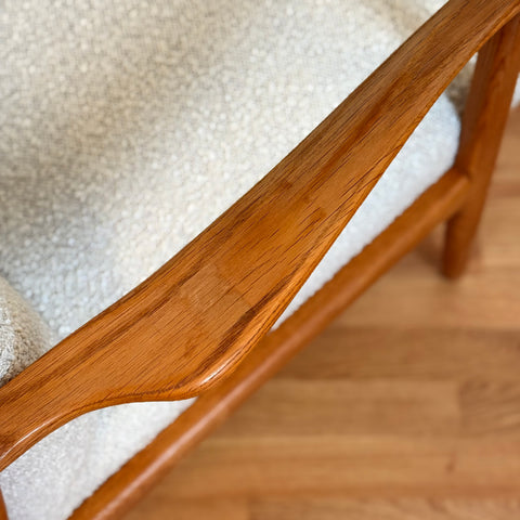 Armchair in solid oak, 1950s-60s Denmark