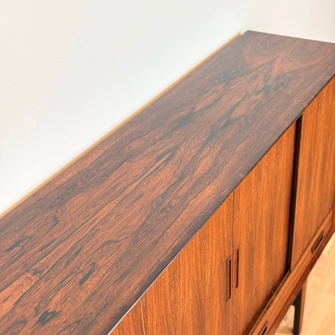 Highboard in Santos rosewood by Vemb møbelfabrik, 1950s-60s, Denmark - Beyo Vintage