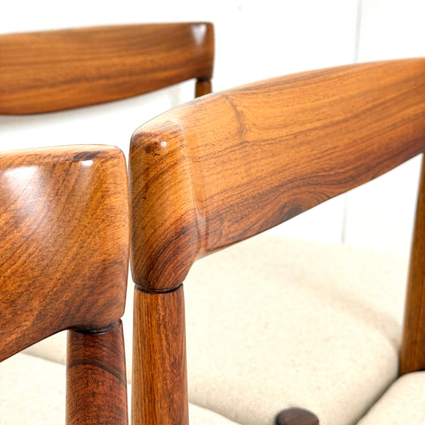 Set of 6 dining chairs by Bramin möbelfabrik in Santos Rosewood - Beyo Vintage