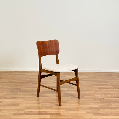 Set of 2 chairs in teak and beech, 1950-60s, Denmark - Beyo Vintage