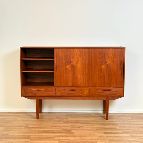 Highboard in teak, 1950s-60s, Denmark - Beyo Vintage