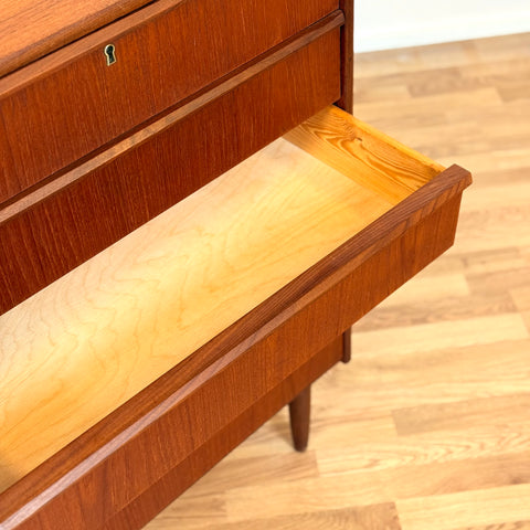 Chest of drawers in teak, 1950s-60s, Denmark