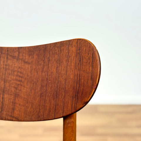 Set of 4 dining chairs in teak & beech, 1950s-60s, Denmark - Beyo Vintage