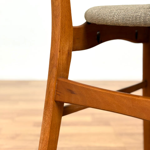 Set of 4 dining chairs in teak & beech, 1950s-60s, Denmark - Beyo Vintage