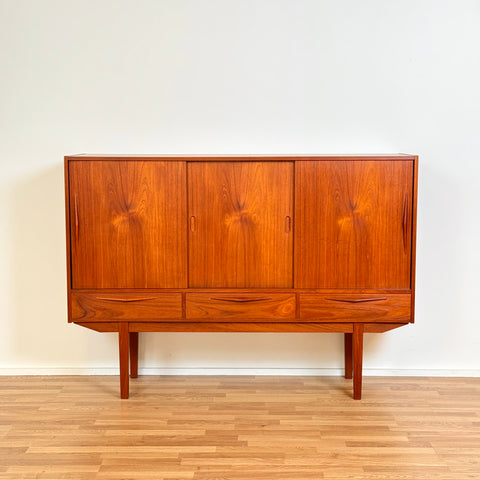 Highboard in teak, 1950s-60s, Denmark - Beyo Vintage