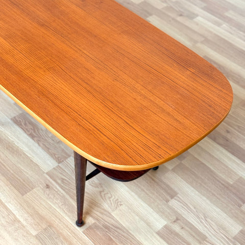 Coffee table in teak & oak, 1950s-60s, Denmark