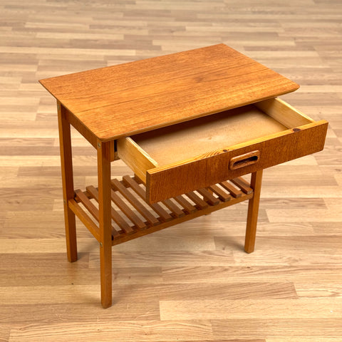 Set of 2 bedside tables in teak, 1950s-60s, Sweden - Beyo Vintage