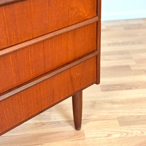 Chest of drawers in teak, 1950s-60s, Denmark