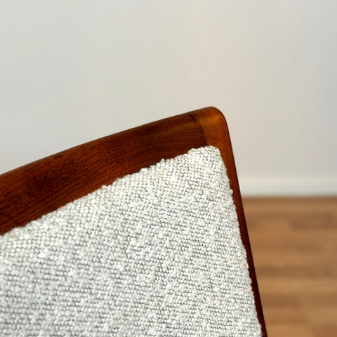 Dining chairs in walnut by Skaraborgs Möbelindustri AB
