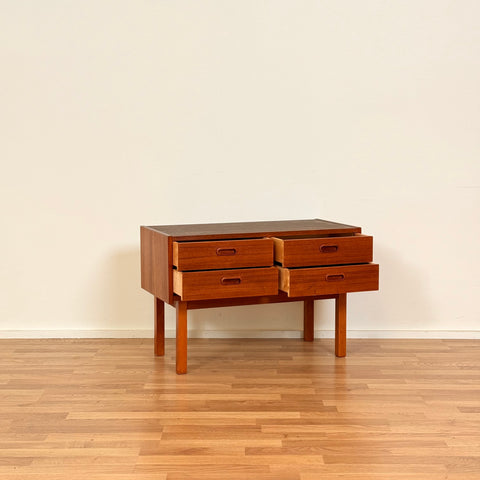 Sidobord i teak, 1950-60-tal, Sverige
