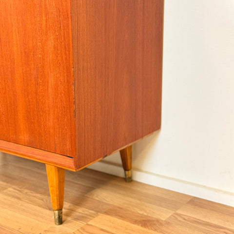 Bookshelf in teak and beech, 1960s-70s, Sweden - Beyo Vintage