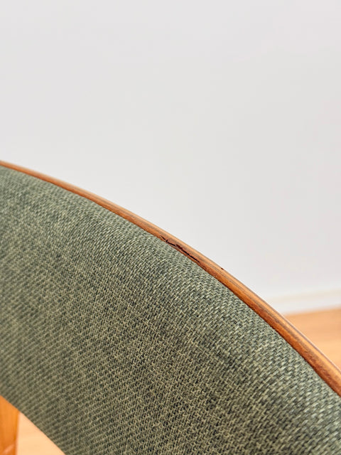 Set of 6 dining chairs in beech & teak, Farstrup, Denmark - Beyo Vintage