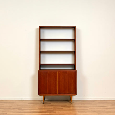 Bookshelf in teak and beech, 1960s-70s, Sweden - Beyo Vintage