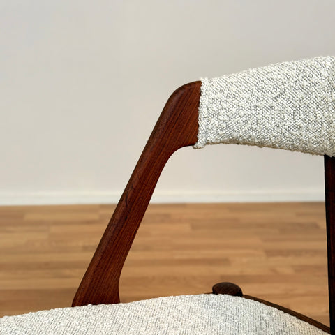 Set of 4 dining chairs made of teak by Henning Kjærnulf, 1950s-60s, Denmark