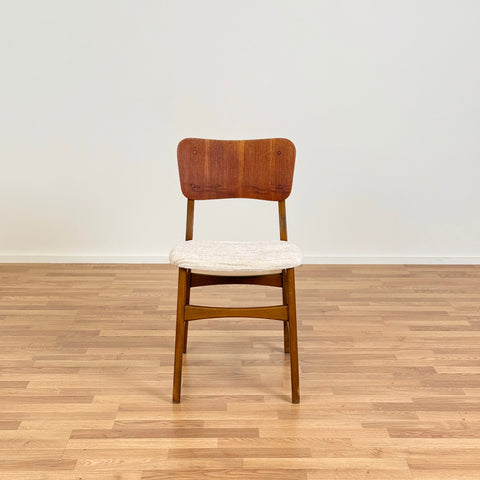 Set of 2 chairs in teak and beech, 1950-60s, Denmark - Beyo Vintage