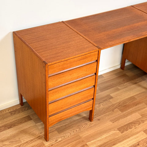 MISSING TYPE Modular working desk in teak, 1950s-60s, Denmark - Beyo Vintage