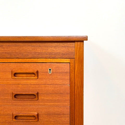 Writing desk in teak, 1970s, Denmark - Beyo Vintage