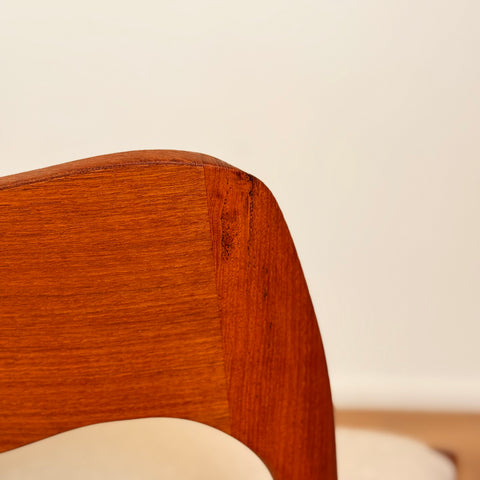 Set of 6 dining chairs Niels O. Moller, model '71', in teak, 1950s-60s, Denmark