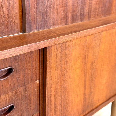 Highboard in teak, 1950s-60s, Denmark - Beyo Vintage