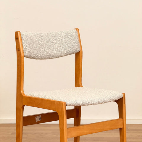 Set of 4 dining chairs in beech, 1980s, Denmark - Beyo Vintage