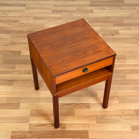 Bedside table in teak, 1960s-70s, Sweden